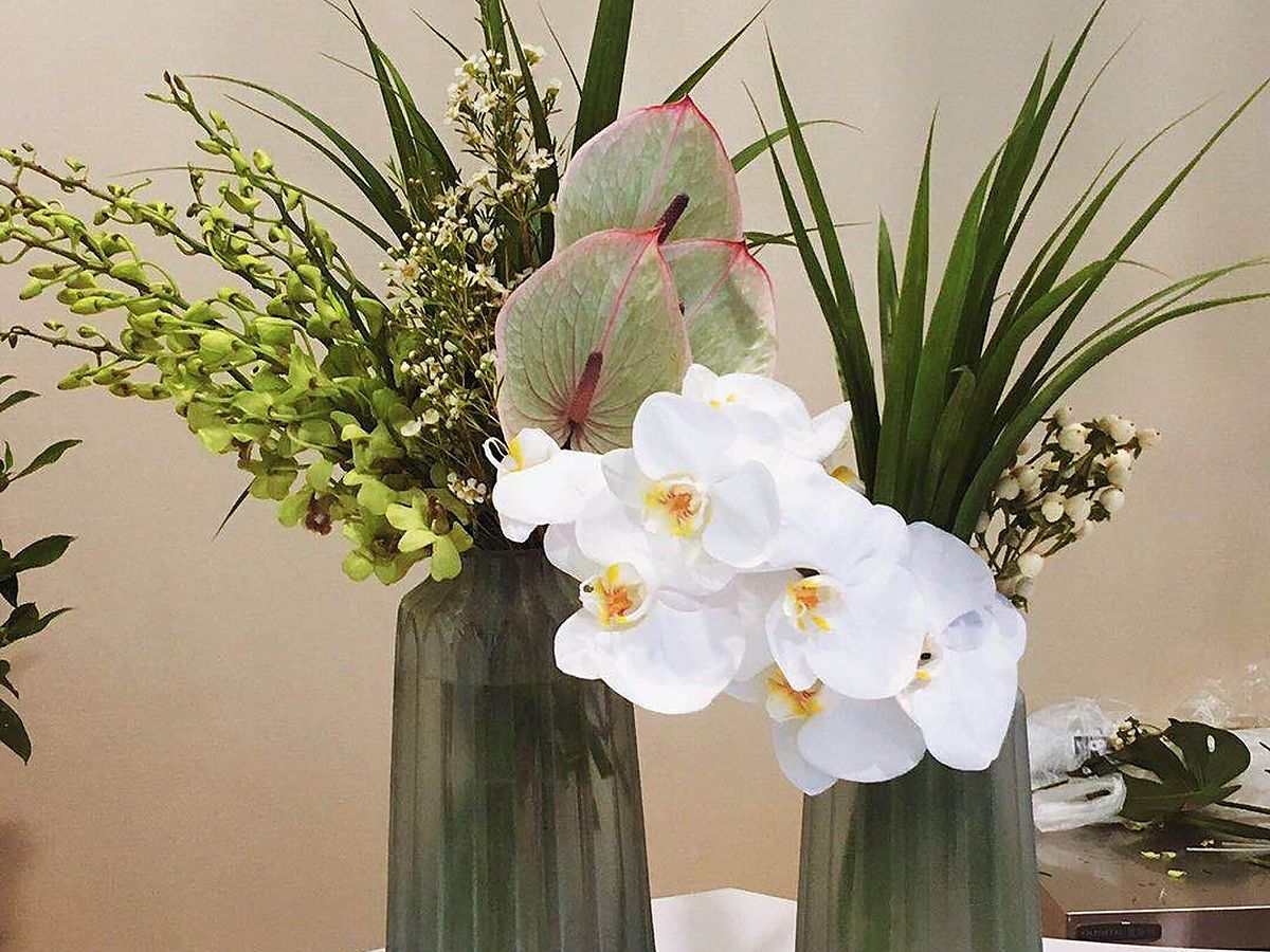 会议室绿植与桌面花